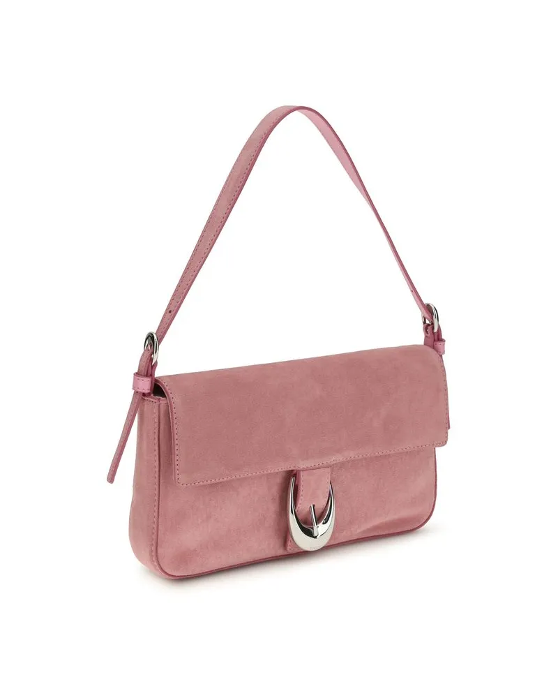 STAUD Women's Multicolor Calf Leather Bos Taurus Shoulder Bag Pink