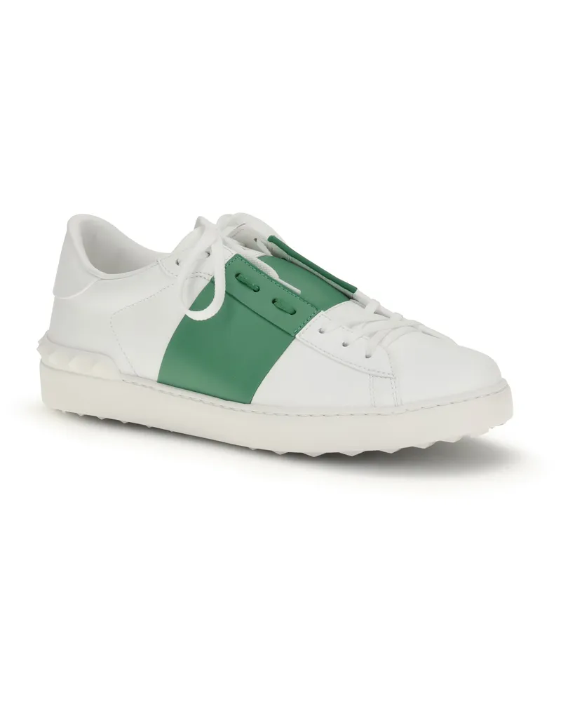 Valentino Garavani Men's Open Sneakers Bianco-Green Briar-Bianco Bianco/green Briar/bianco White