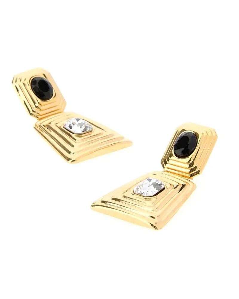 Alessandra Rich Women's Gold Metal Earrings Blackcrygold Orecchini Gold