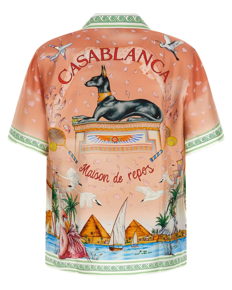 Casablanca Paris Shirt — Peach Peach