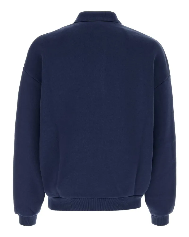 AUTRY Men's Navy Blue Cotton Polo Shirt Heavyjersluster Exterior: Felpe Sweater Navy
