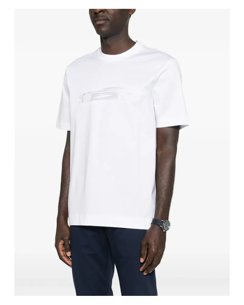 HUGO BOSS Car Motif T-Shirt — White White