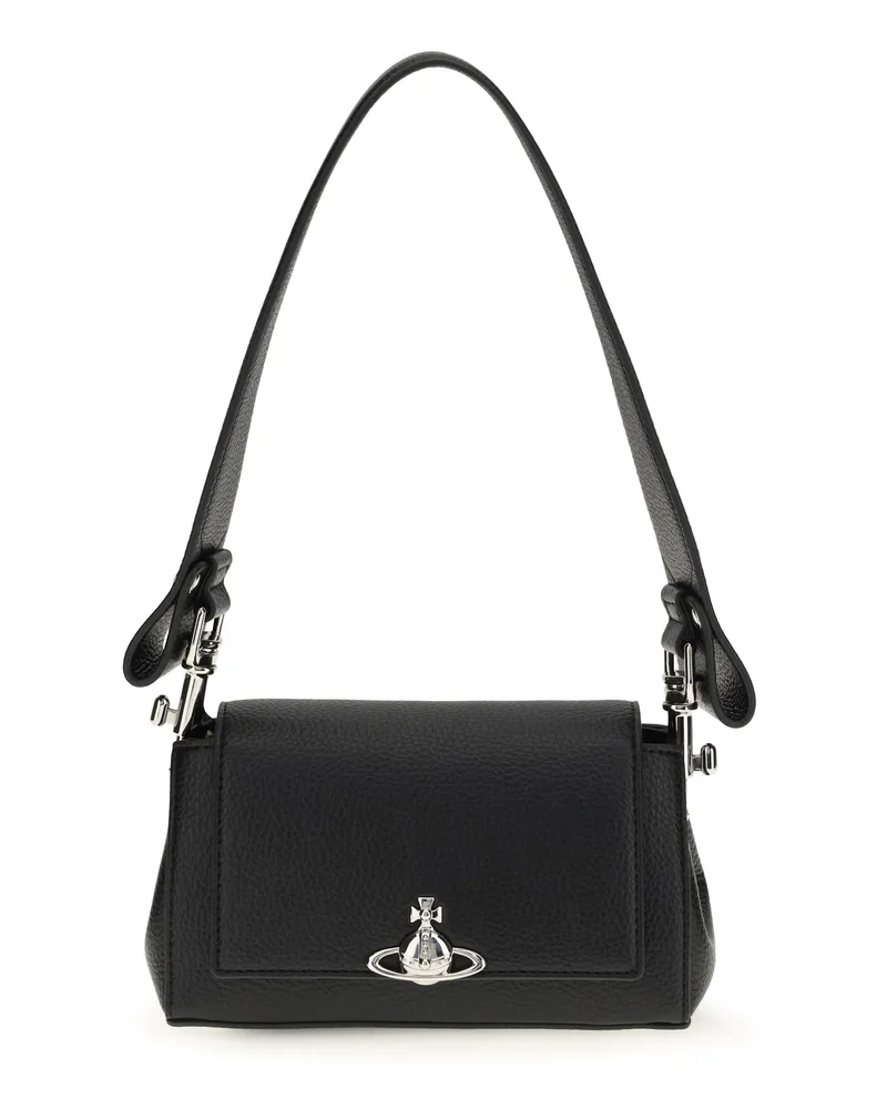 Vivienne Westwood Women's Shoulder Bag Orb Black Thermoplastic Polyurethane Black