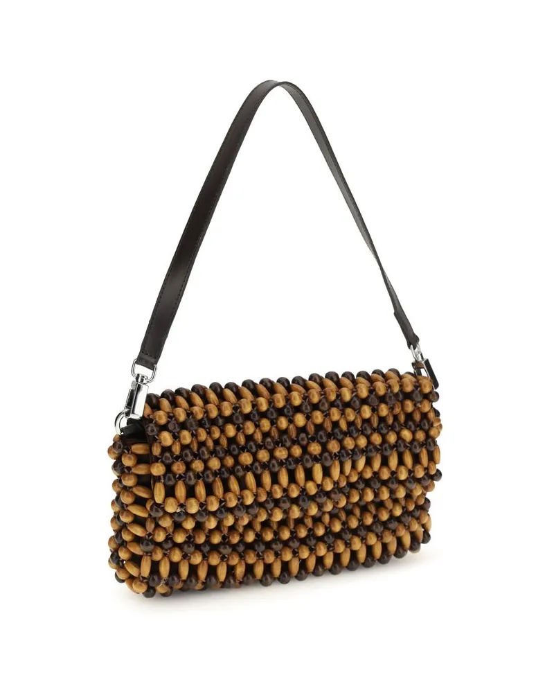 STAUD Women's Brown Wood Shoulder Bag Brown