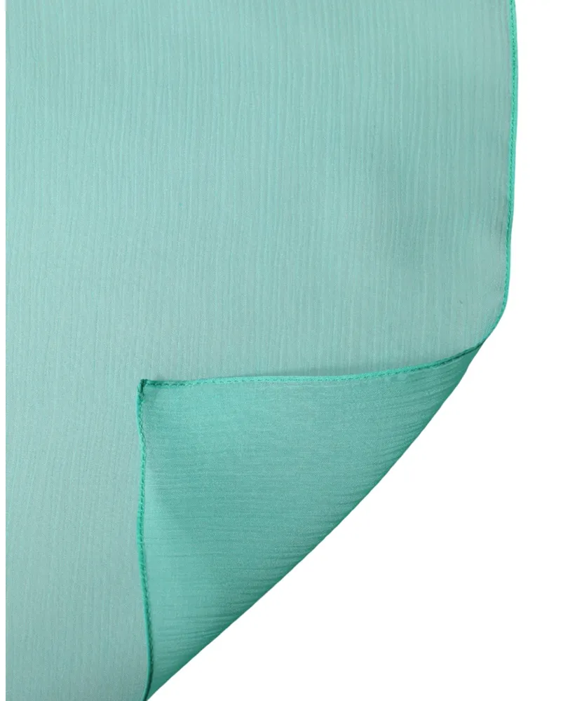 Dolce & Gabbana Teal Stole Silk Neck Wrap Shawl Men Scarf Green