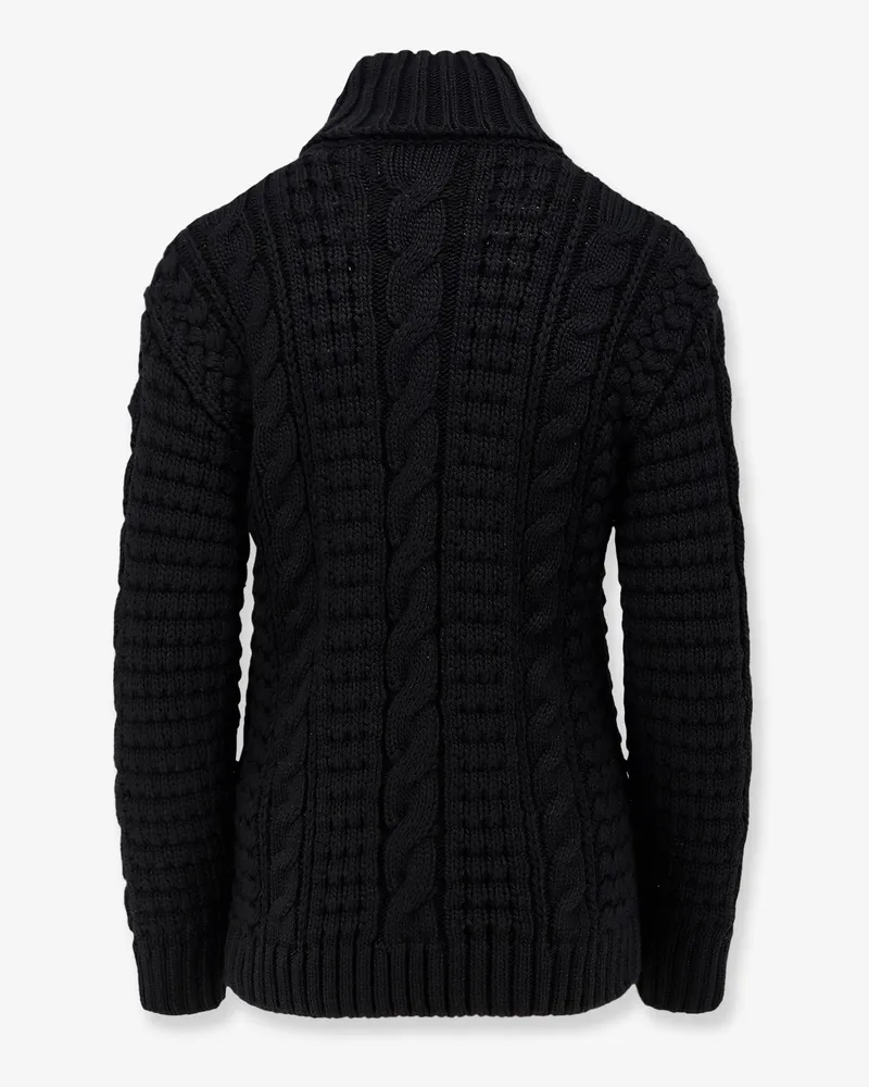 Moncler Women's Crew-Neck Sweatshirt Black Viscose Sweatshirts Sweater Black