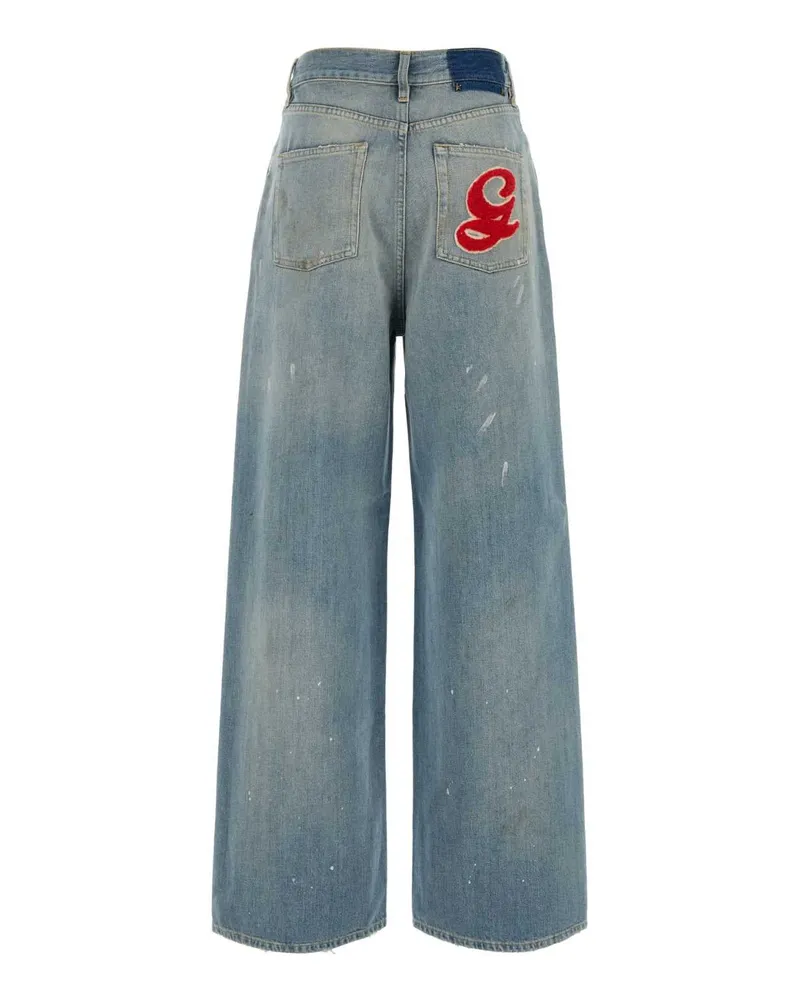Golden Goose Women's Denim Melody Jeans Blue Exterior: Cotton Blue