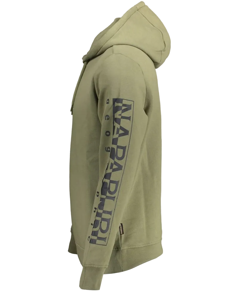 Napapijri Logo-Print Cotton Sweatshirt — Green Green