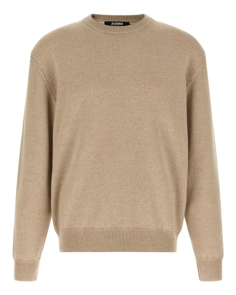 Jacquemus Le Maillot Moulin Sweater — Beige Beige