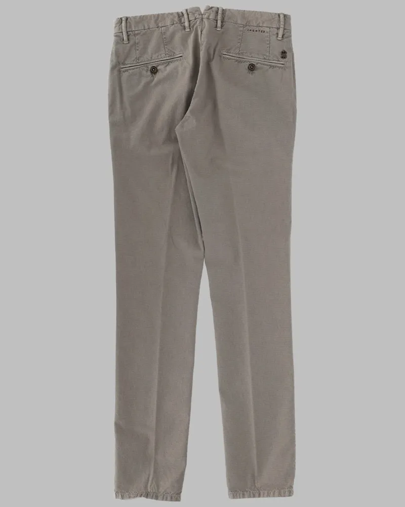 Incotex Cotton-Elastane Blend Jeans — Gray Gray