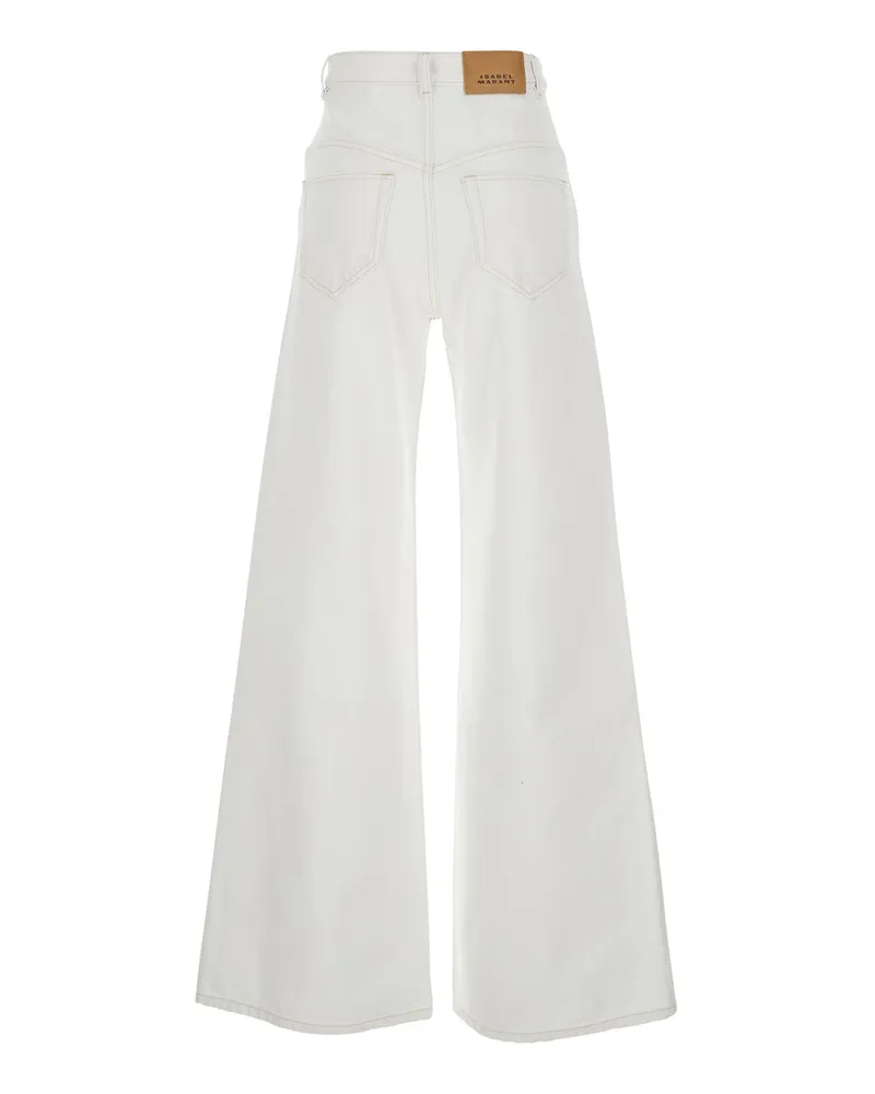 Isabel Marant Women's Jeans Lemony White Denim Cotton White