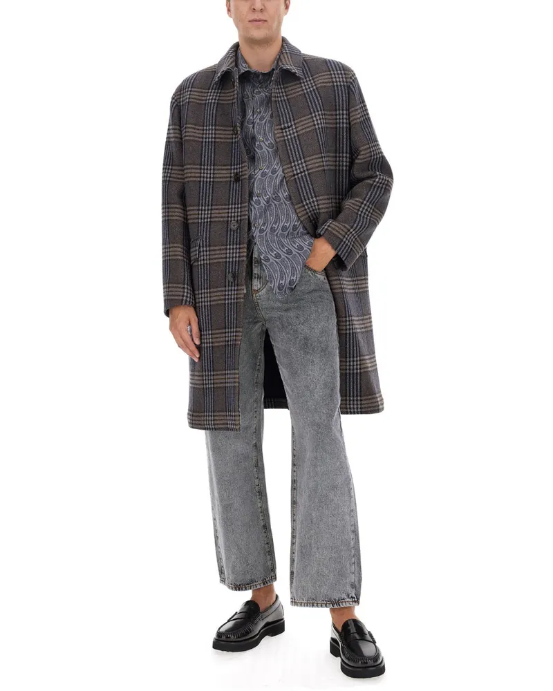 Etro Easy Fit Cotton Jeans — Gray Gray