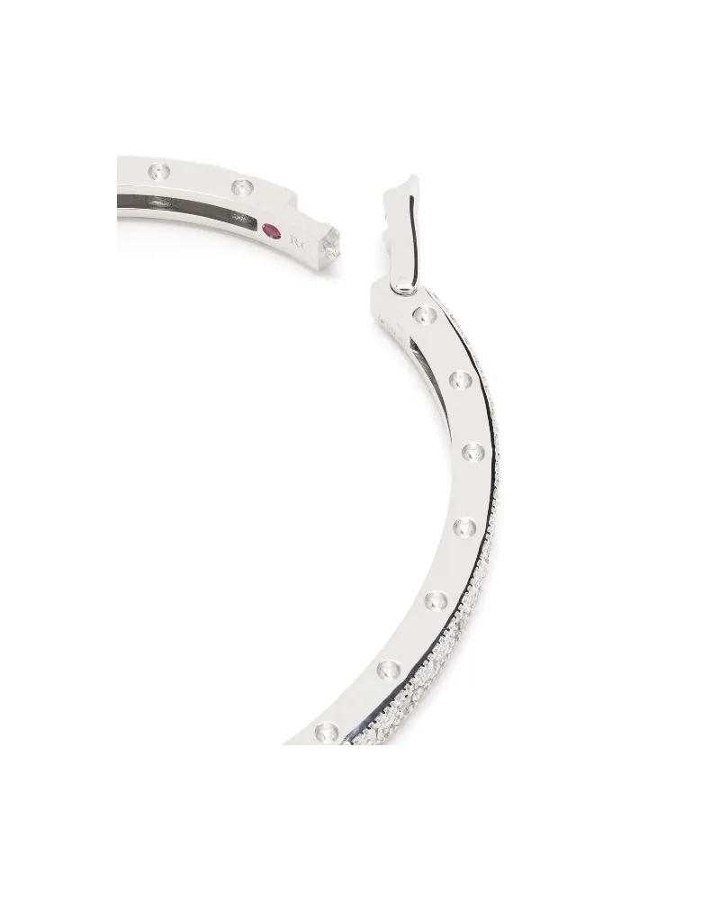 Roberto Coin Women's 18kt White Gold Pois Moi Luna Diamond Bracelet Continuty White