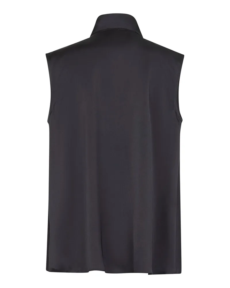 Blanca Women's Midnight Blue Satin Top Polyester Tops Blue
