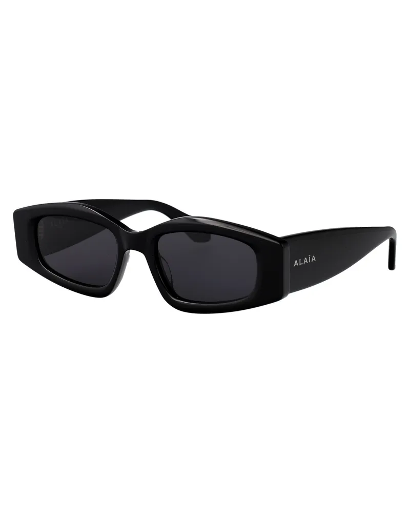 Alaïa Women's Sunglasses Acetate Black-Black-Grey Black/black/grey Black
