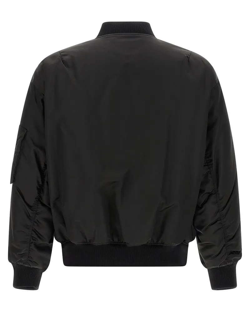 Saint Laurent Men's Black Polyamide Bomber Clothing Black
