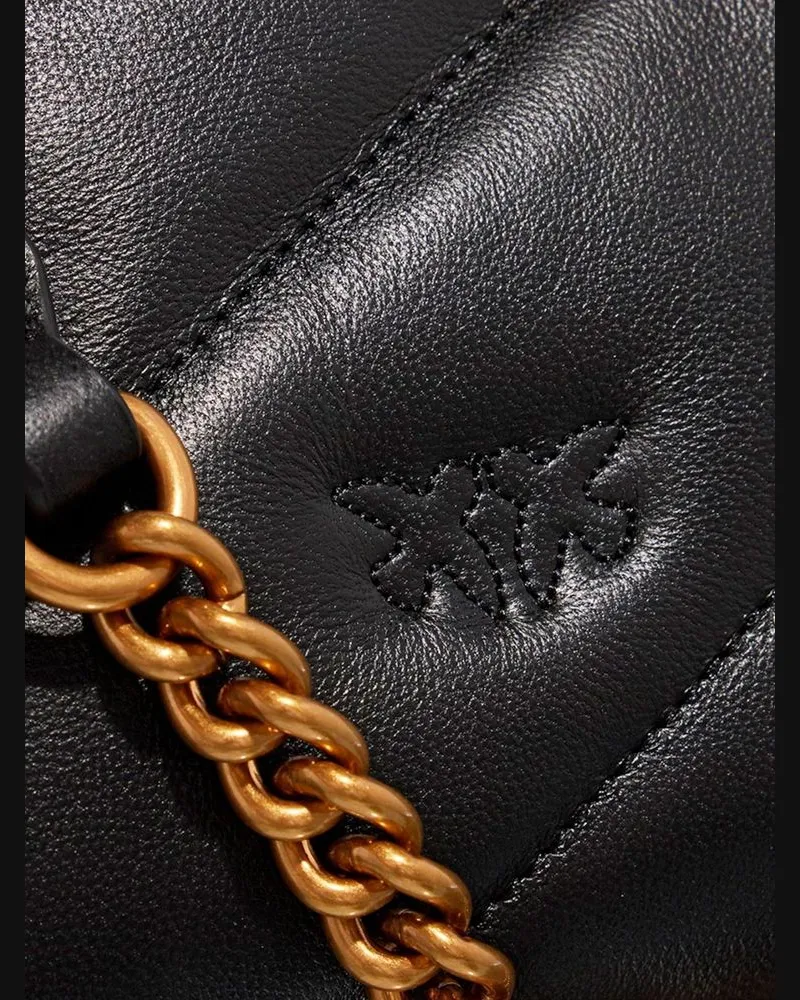 Pinko Women's Crossbody Bag Black Lamb Leather - Crossbody-Bags Black