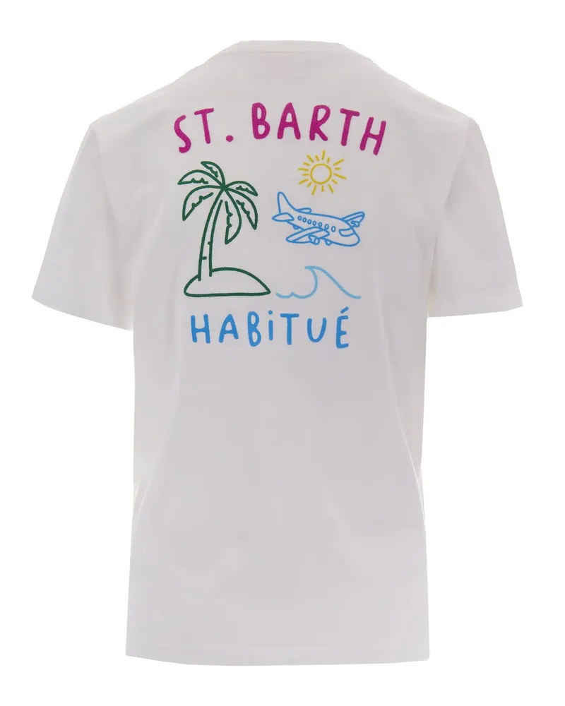 MC2 Saint Barth Women's T-Shirt Emilie Cotton White T-Shirts & Jerseys White