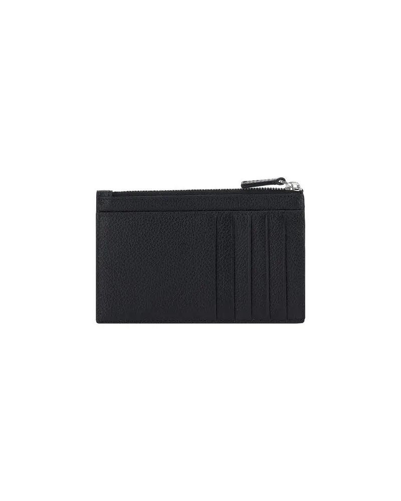 Balenciaga Men's Black Calf Leather Bos Taurus Wallet Black