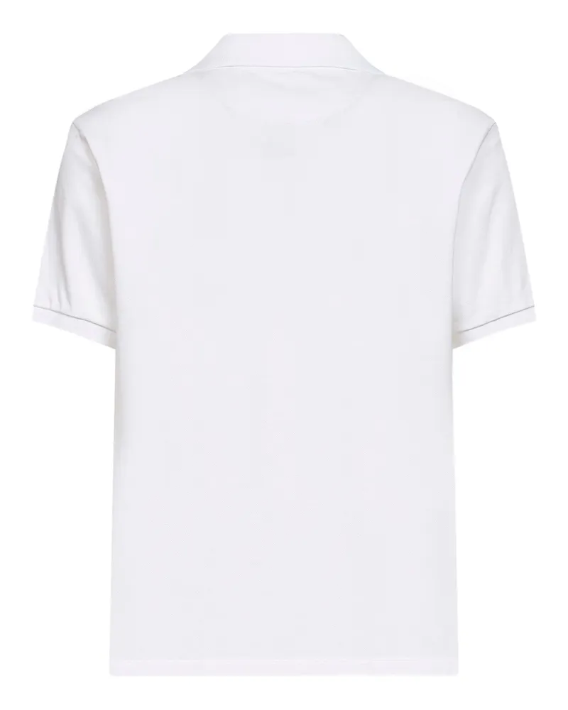 MC2 Saint Barth Men's Polo Shirt Charles White Stretch Cotton T-shirts And Polos White