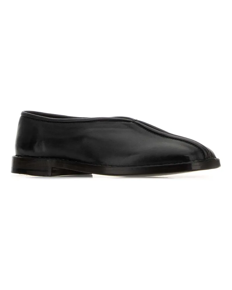 Christophe Lemaire Piped Loafers — Black Black