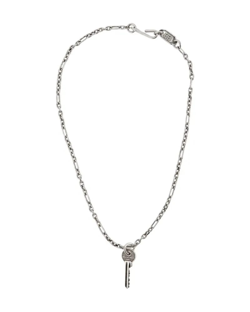 Balenciaga Women's Neverlost Necklace -  Metal Silver Jewelry-Watches Necklaces Silver