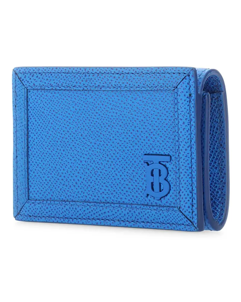 Burberry Men's Textured Leather Card Case Blue Cases Blue