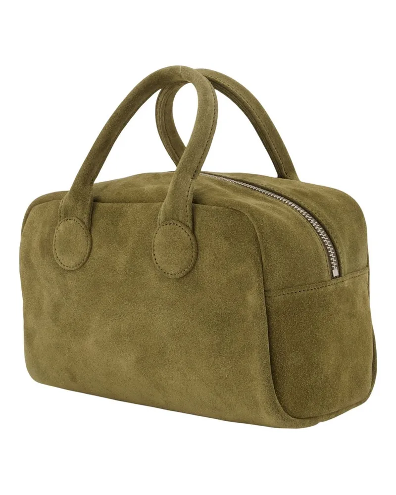 Marge Sherwood Women's Soft Cowhide Bowling Handbag Khaki Khaki