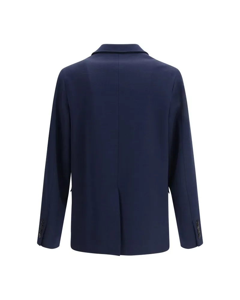 Gucci Men's Blue Cotton Coat Clothing Navy