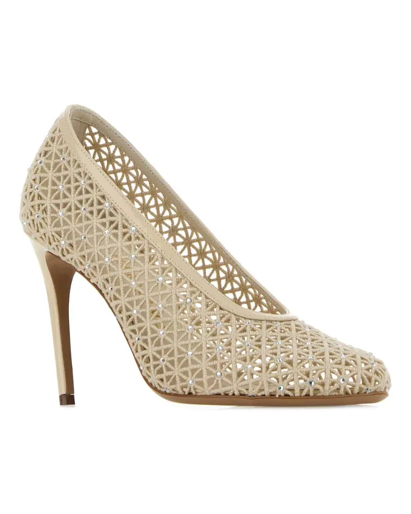 Ferragamo 01k6257899781c Mascarpone Scarpe Con Tacco High Heel Shoes Beige