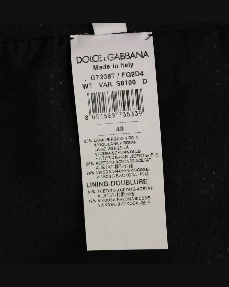 Dolce & Gabbana Men's Gray Wool Blend Vest Gilet Weste Clothing Gray