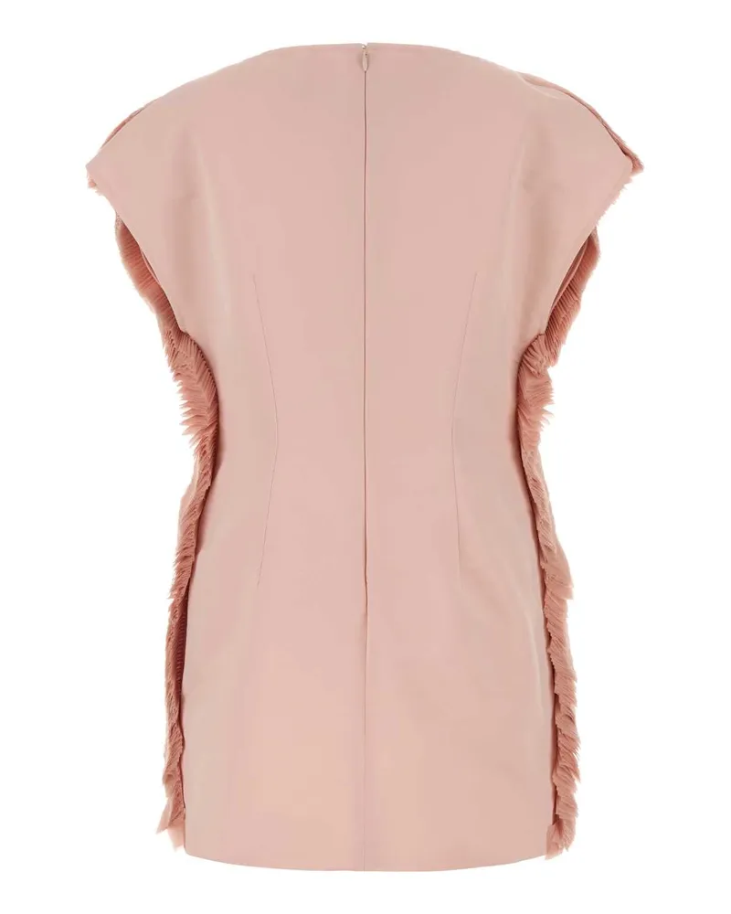 Jil Sander Women's Pink Nylon Mini Dress Seashell Abiti Pink
