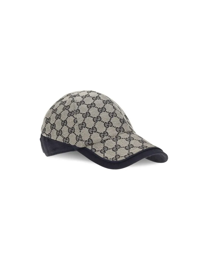 Gucci GUA001I24HBK44068BB GG Monogram Canvas Baseball Cap — Gray Gray