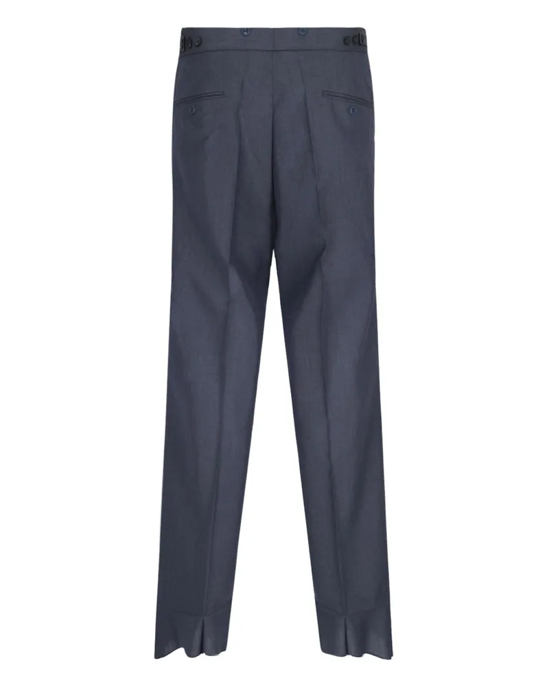 Prada Men's Trousers Blue Mohair Blue