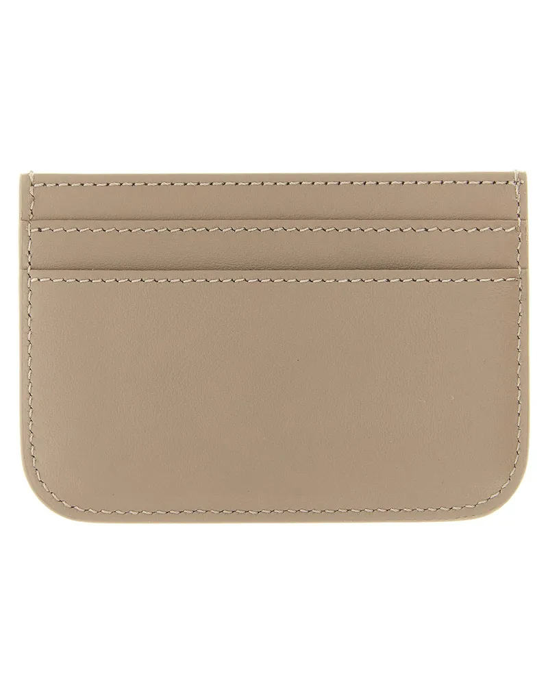 Fendi Full-Grain Calf Leather Card Case — Pink Pink