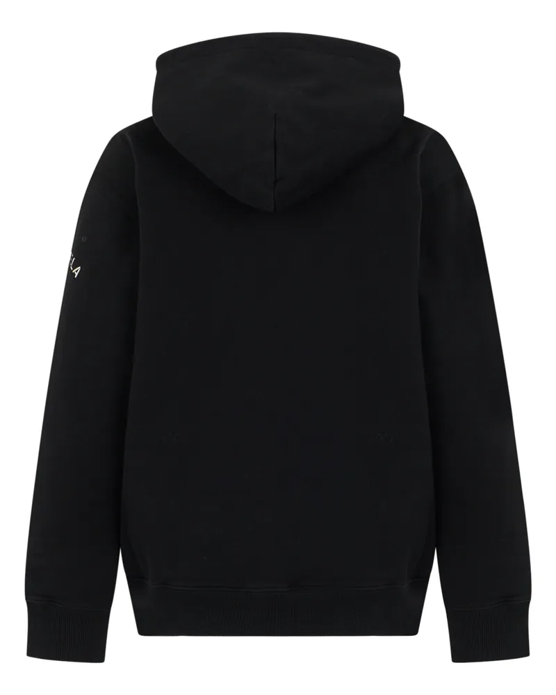 Maison Margiela Women's Hooded Sweatshirt Black Cotton Hoodies Black