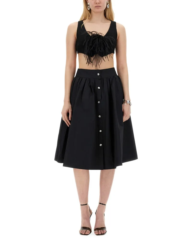 Moschino Poplin Skirt — Black Black