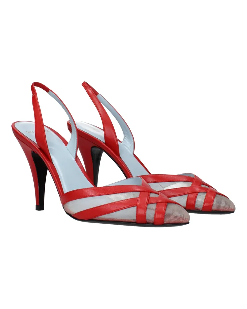 Valentino Garavani Women's Leather Strappy Stiletto Red Red
