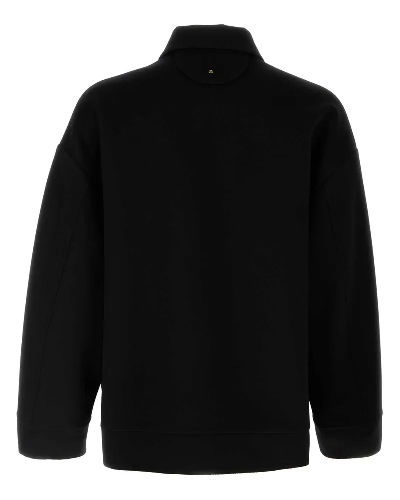 Valentino Garavani Men's Black Wool Blend Oversize Jacket Nero Giubbini Black