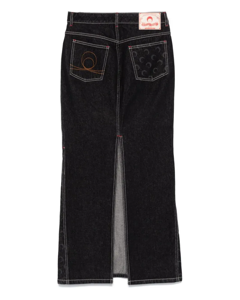 Marine Serre Skirt — Black Black