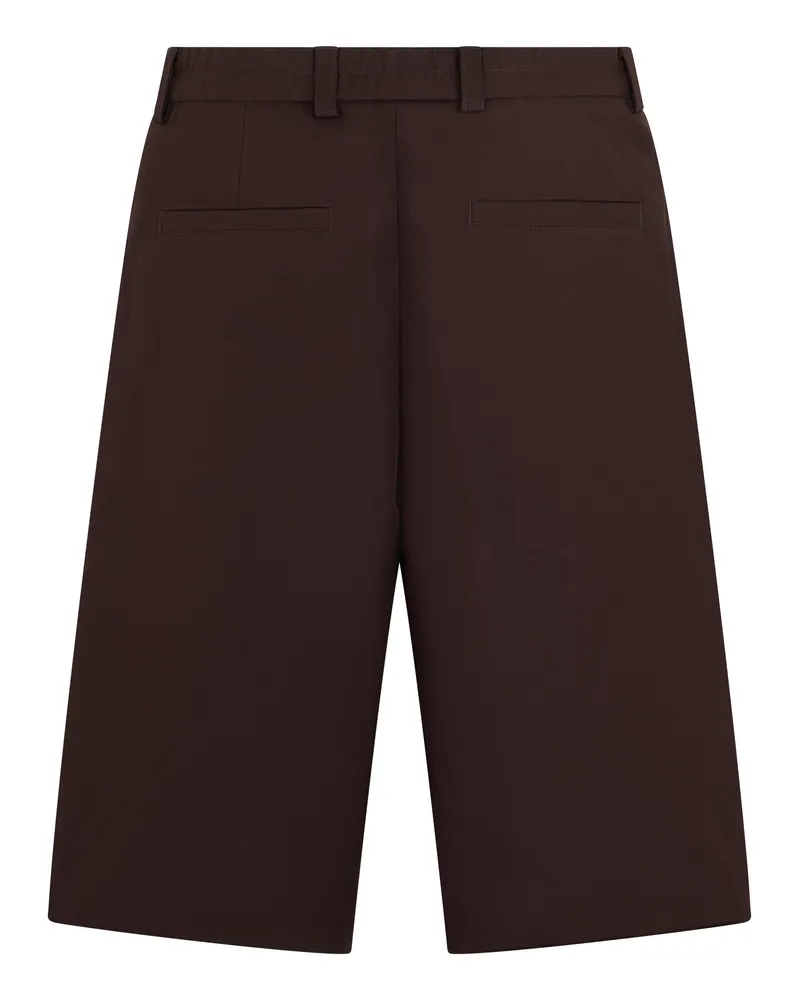 HUGO BOSS Men's Shorts Medium Brown Cotton Brown