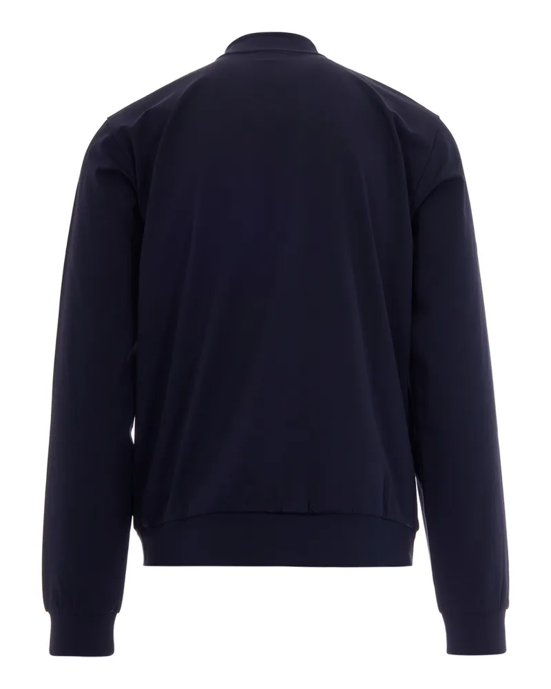 EA7 Men Sweatshirt Technical Fabric Blue Polyamide Sweatshirts Sweater Blue