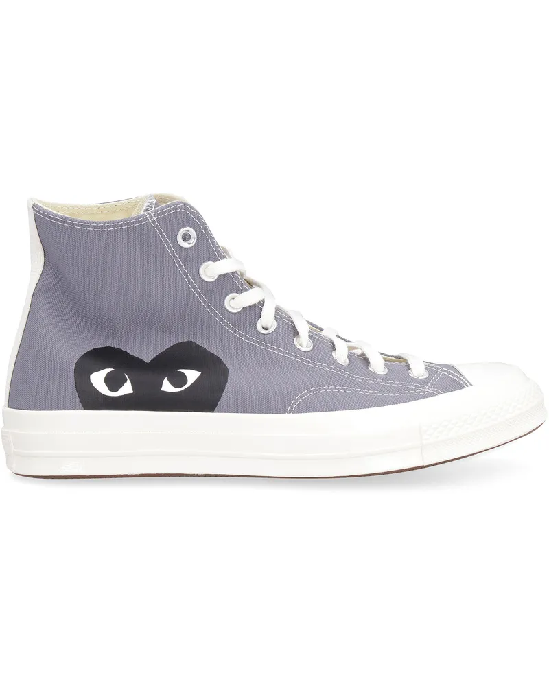 Comme des Garçons Men's Chuck 70 High-Top Sneakers Grey Upper: Cotton; Sole: Rubber Trainers Gray