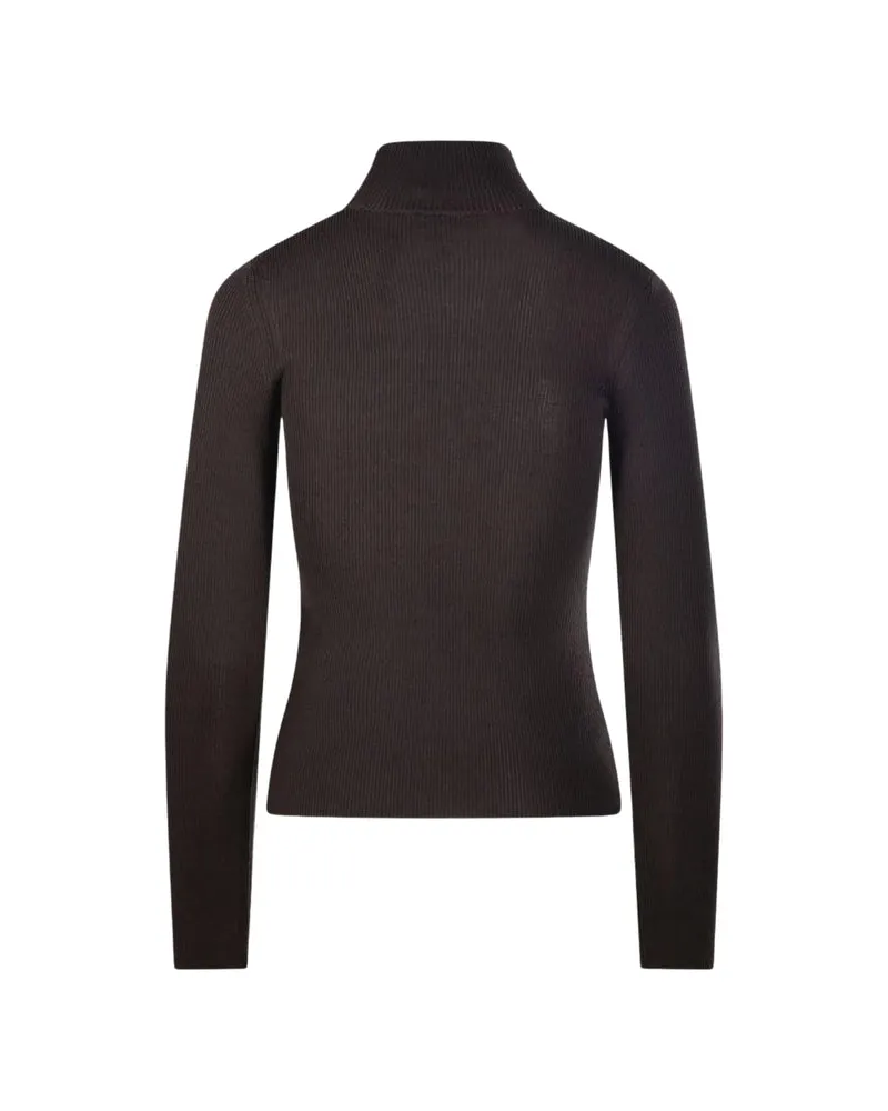 Max Mara Virgin Wool Sweater — Brown Brown