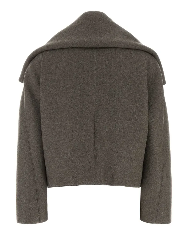 Victoria Beckham Wool-Blend Jacket — Gray Gray