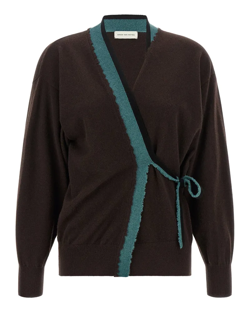 Dries van Noten Toma Cardigan — Brown Brown