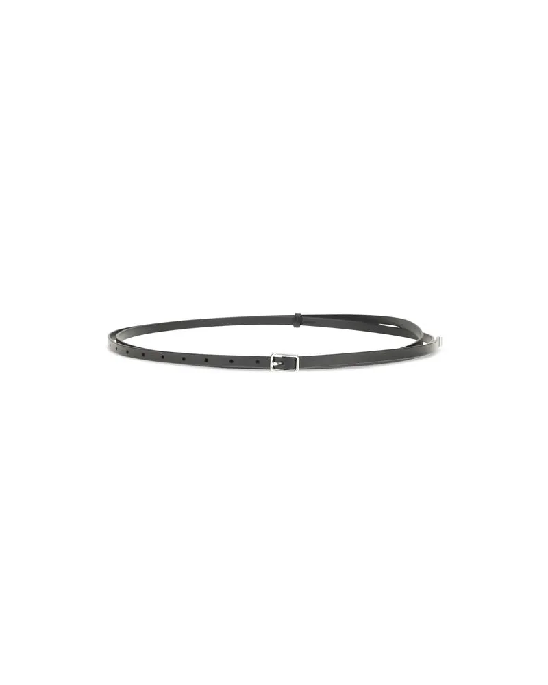 Givenchy Women's Black Calf Leather Bos Taurus Belt Black