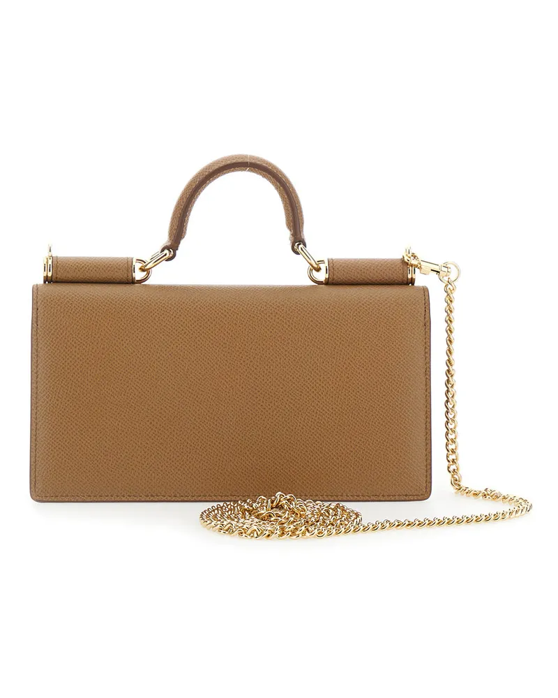 Dolce & Gabbana Women's Leather Mini Bag Brown Brown
