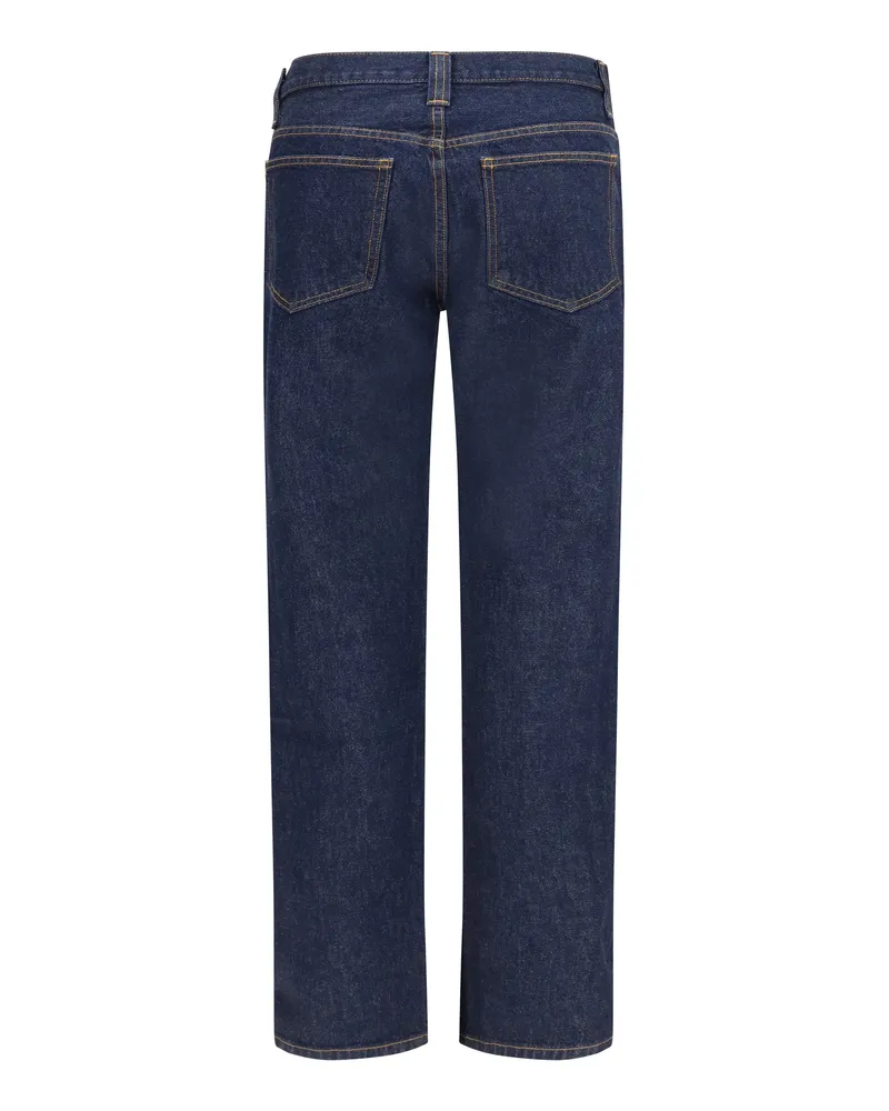 KHAITE Women's Farley Jeans Benson Cotton Navy