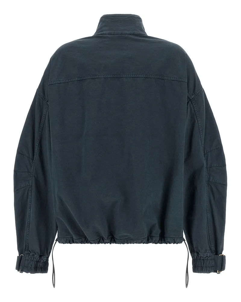 ATTICO Utility Cotton Bomber Jacket — Navy Navy